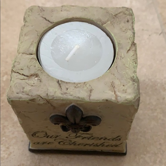 🔥NEW! Drake Designs Fleur De Lis Candleholder Set - Picture 2 of 3